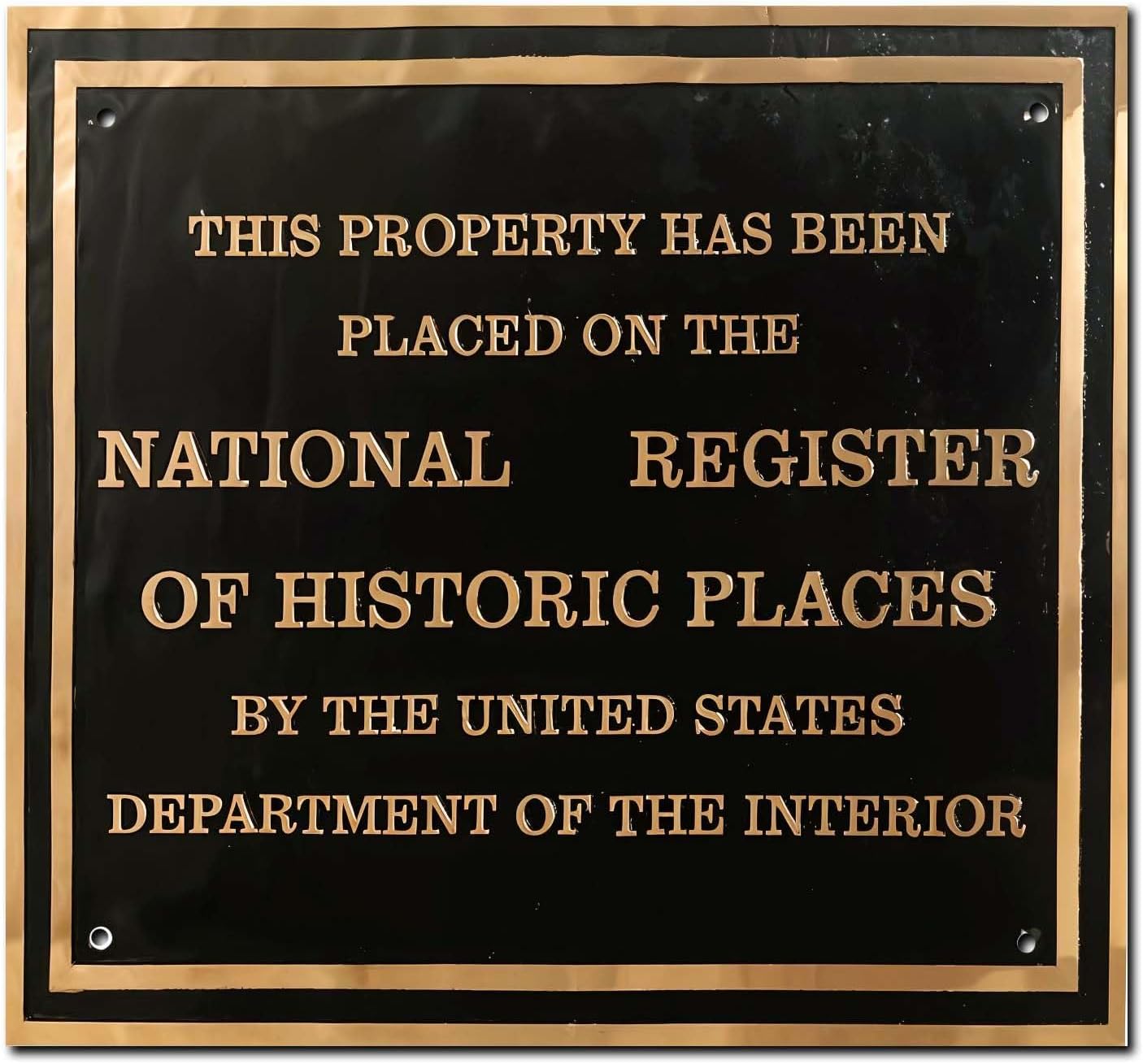 Custom Cast Brass National Historic Place Plaque | Historic Building Sign | Official Recognition Marker | Outdoor Durable Signage - SanBit Custom Plaques