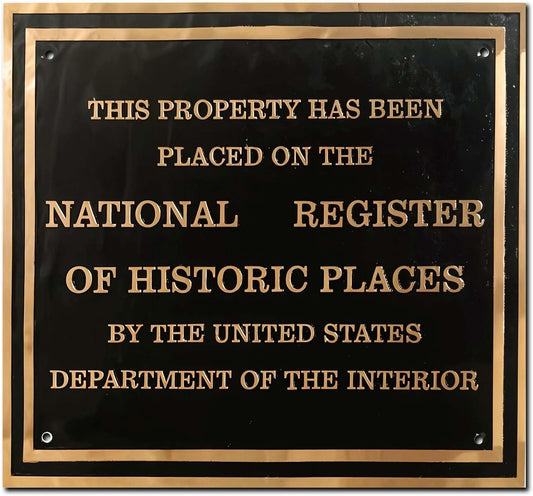 Custom Cast Brass National Historic Place Plaque | Historic Building Sign | Official Recognition Marker | Outdoor Durable Signage - SanBit Custom Plaques