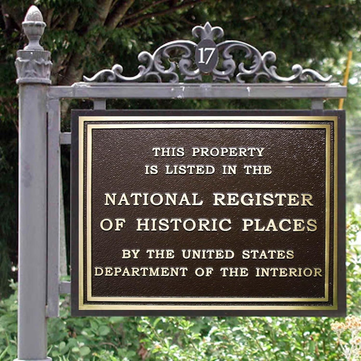 Custom Cast Brass National Historic Place Plaque | Historic Building Sign | Official Recognition Marker | Outdoor Durable Signage - SanBit Custom Plaques