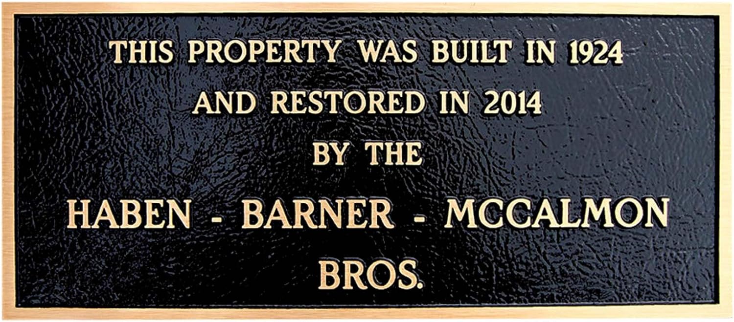 Custom Cast Brass National Historic Place Plaque | Historic Building Sign | Official Recognition Marker | Outdoor Durable Signage - SanBit Custom Plaques