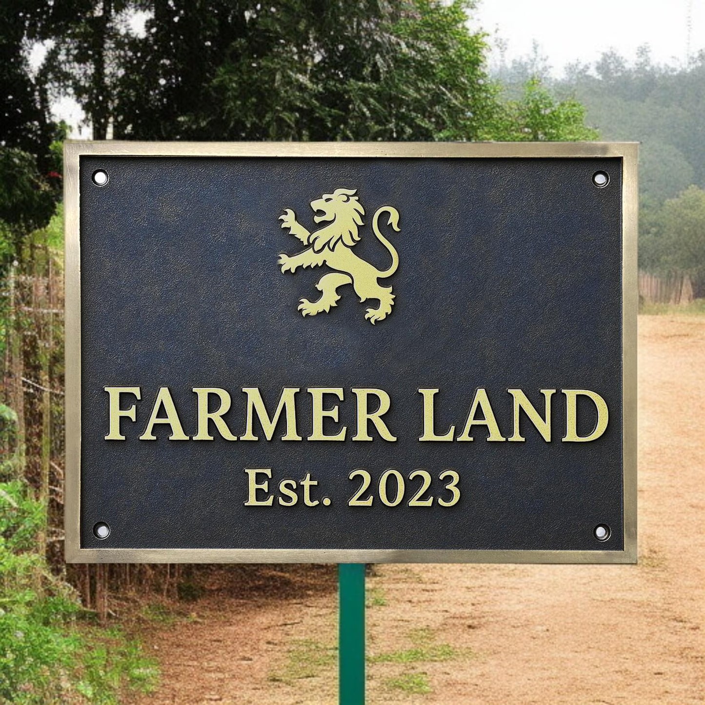 Custom Brass & Bronze Plaque - Personalized Cast Metal Sign for Home, Office & Memorials